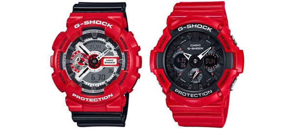 g shock wr20bar red